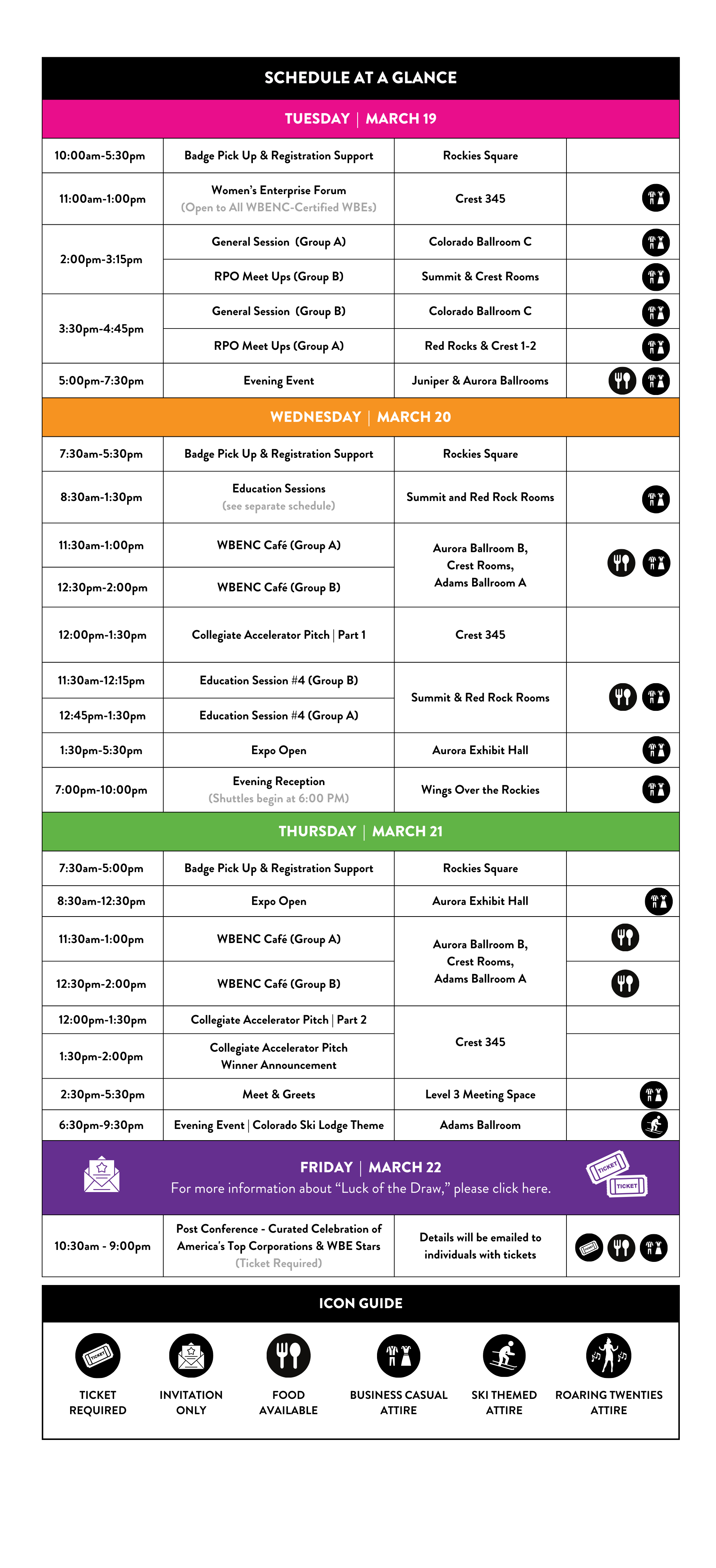 2024 Schedule WBENC WBENC